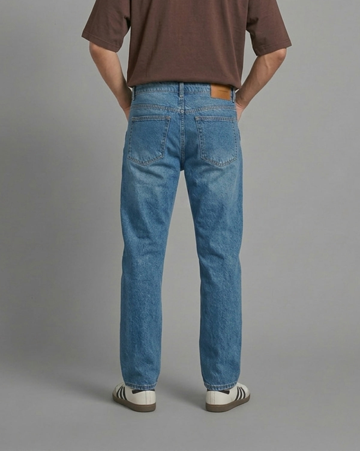 Men Straight Fit Soft Denim Pull&Bear Jeans - Sky Blue
