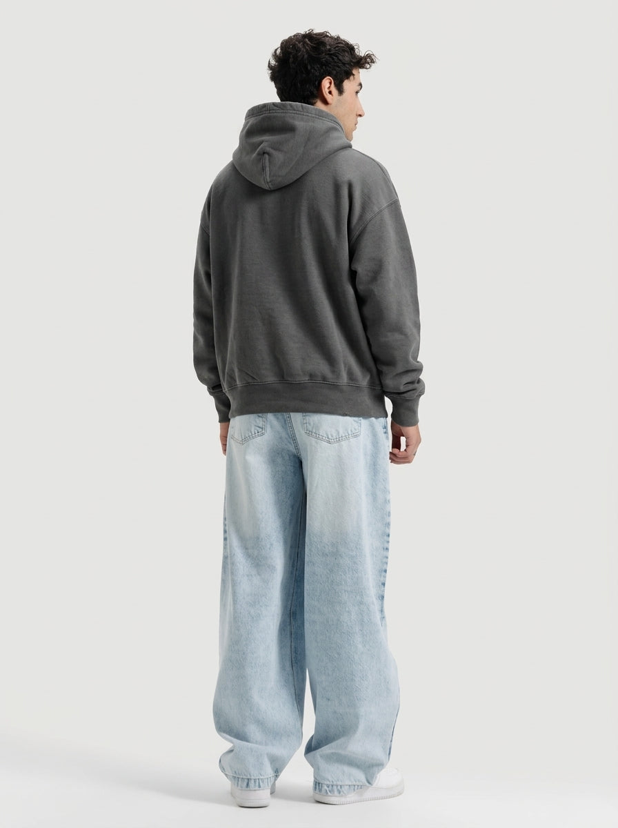 Charcoal Fleece Pullover Hoodie