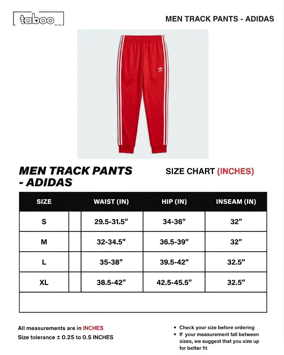 Original Adidas SST Track Pants for Men - Red | Gym & Casual Wear