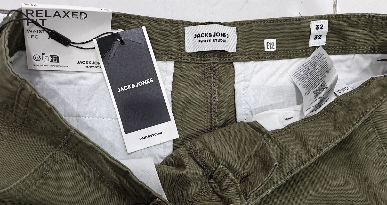 Jack & Jones Men relax fit cargo trouser - Green