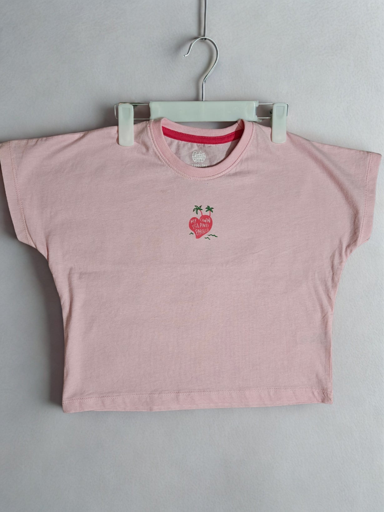 Bachaparty Girls Boxy Fit Graphic T-Shirt - Pink