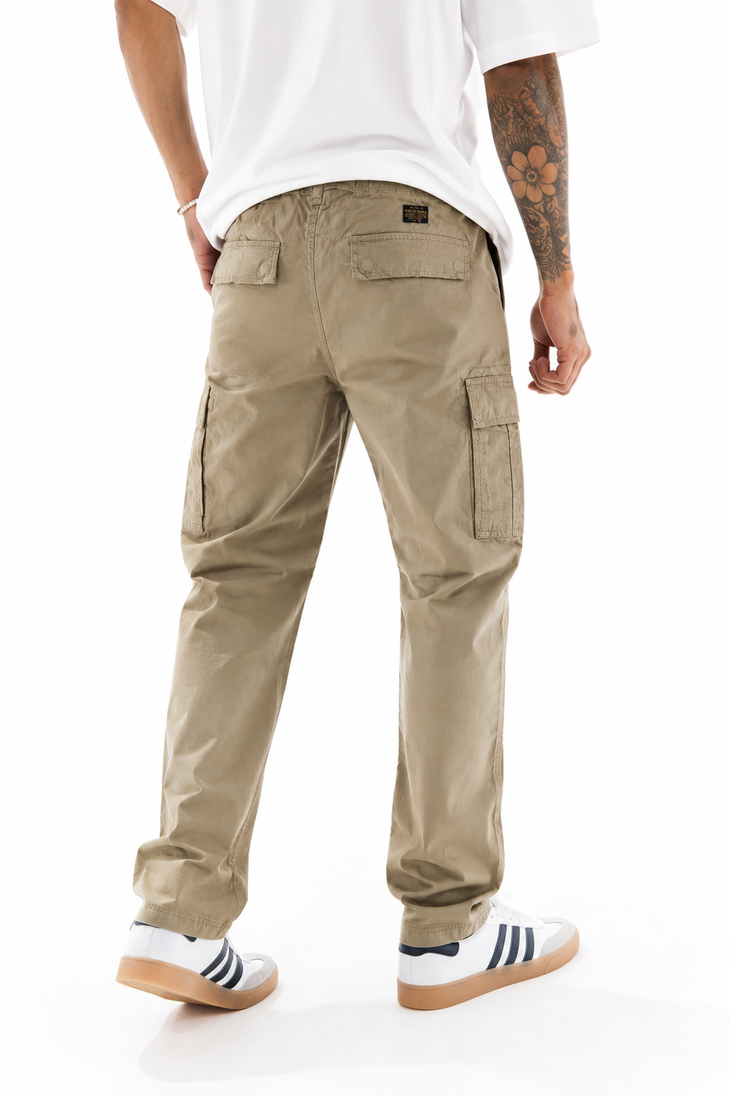 Jack & Jones Men Relax Fit Cargo Trouser Beige / Khaki