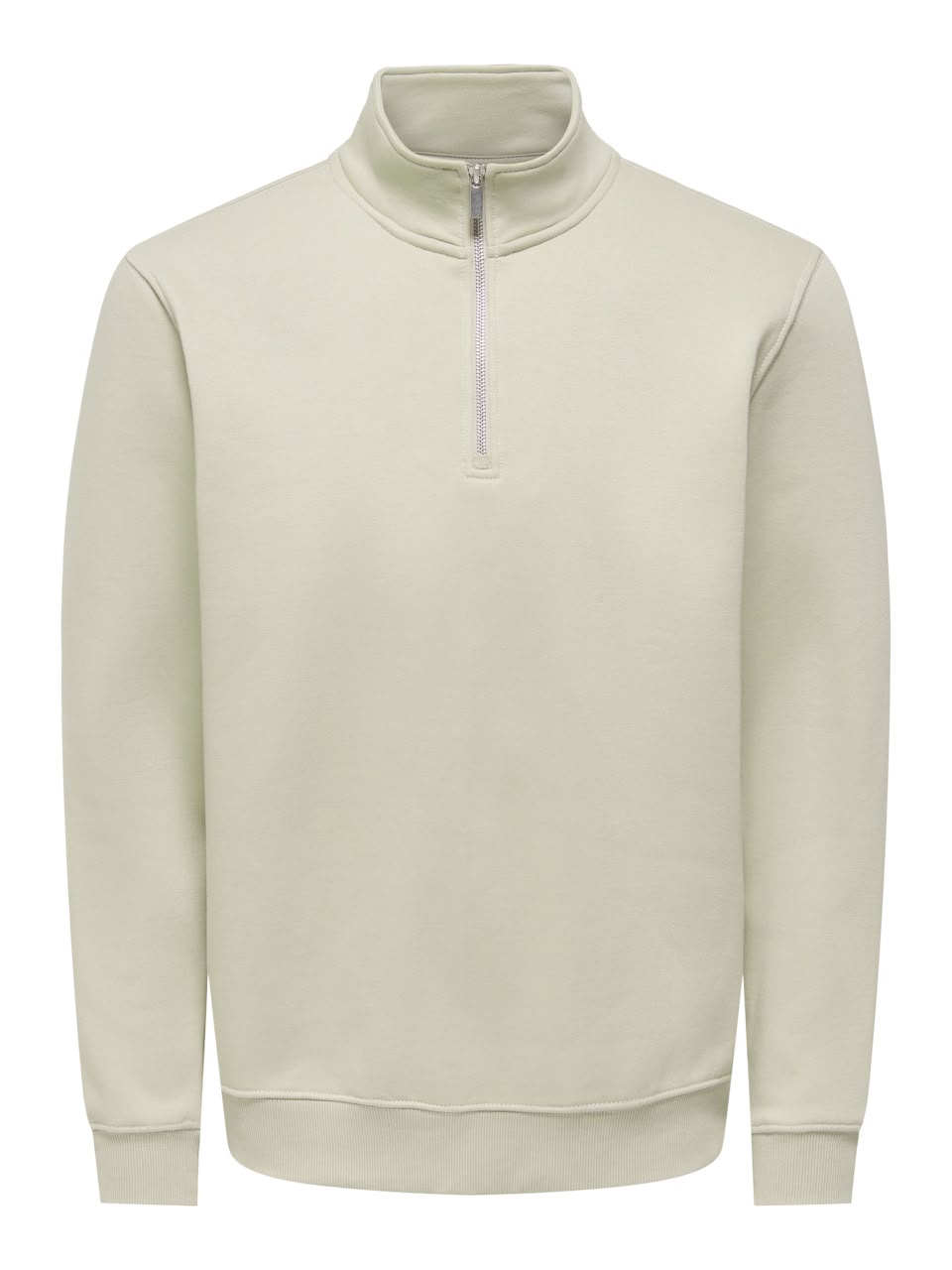 Mock Neck Zipper Sweatshirt