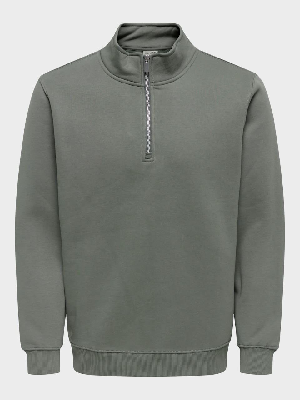 Mock Neck Zipper Sweatshirt