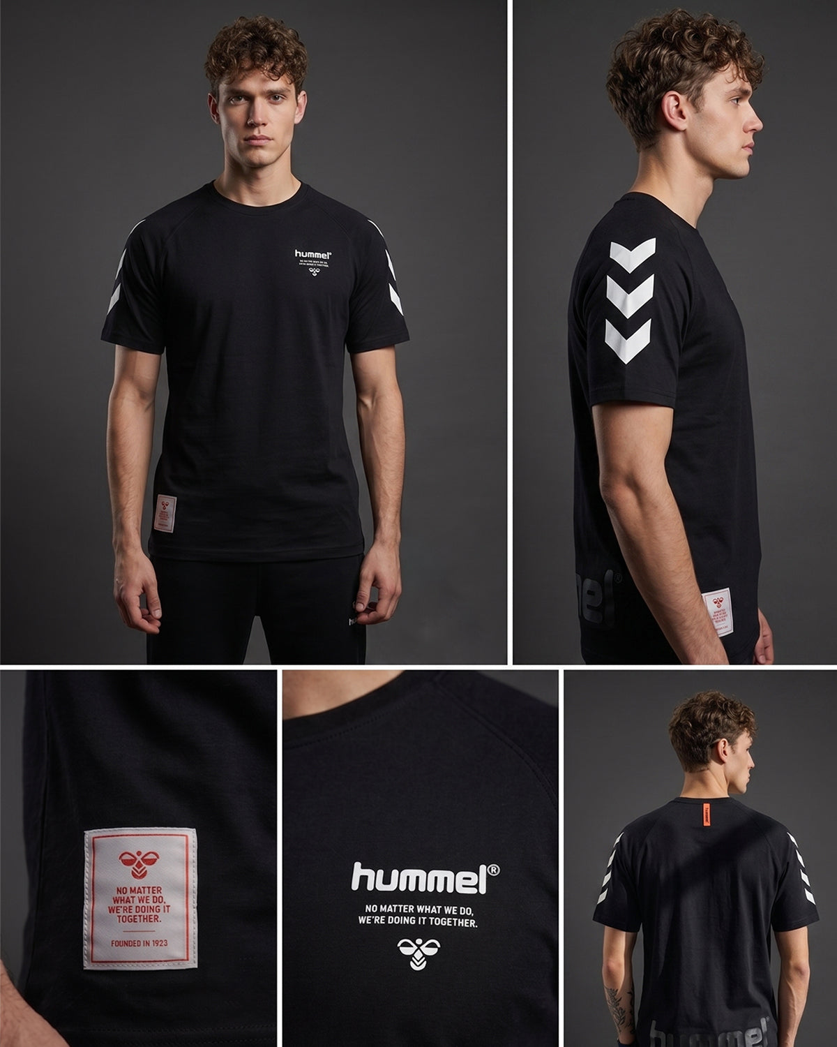 Hummel Cotton Graphic T-Shirt - Black
