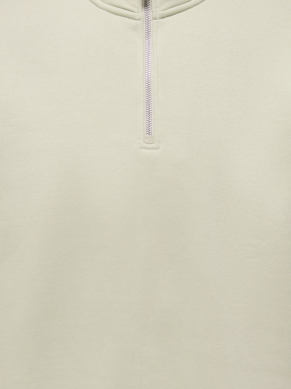 Mock Neck Zipper Sweatshirt