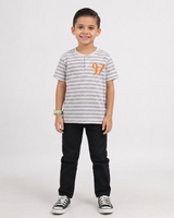 LC BOY 97 Logo Cotton Jersey Lining T-Shirt - Off White / Dusty Plum Lining