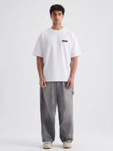 Premium Oversized White Drop Shoulder T-Shirt – 180 GSM Cotton | RoughEdge