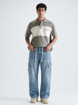 Men's Denim Cargo Jeans - Baggy Fit - Heritage Blue