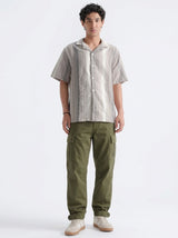 Men's relax fit cargo trouser - Green