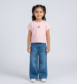 Bachaparty Girls Boxy Fit Graphic T-Shirt - Pink