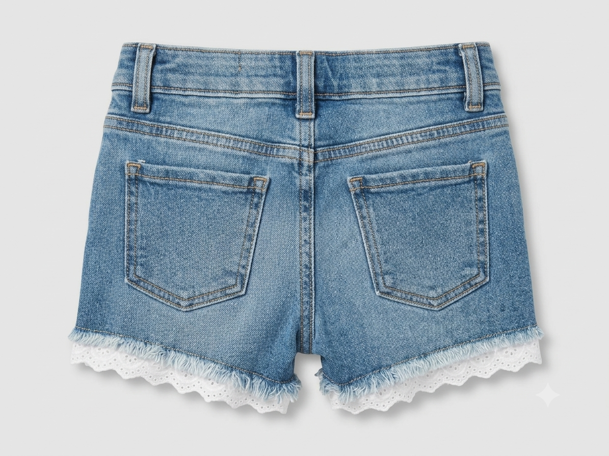 Girl's Infants & Toddlers Denim Shorts - Heritage Blue