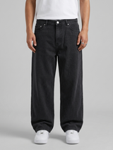 Men's Baggy Charcoal Black Jeans - (Dropsize) Export Leftover Premium Jeans