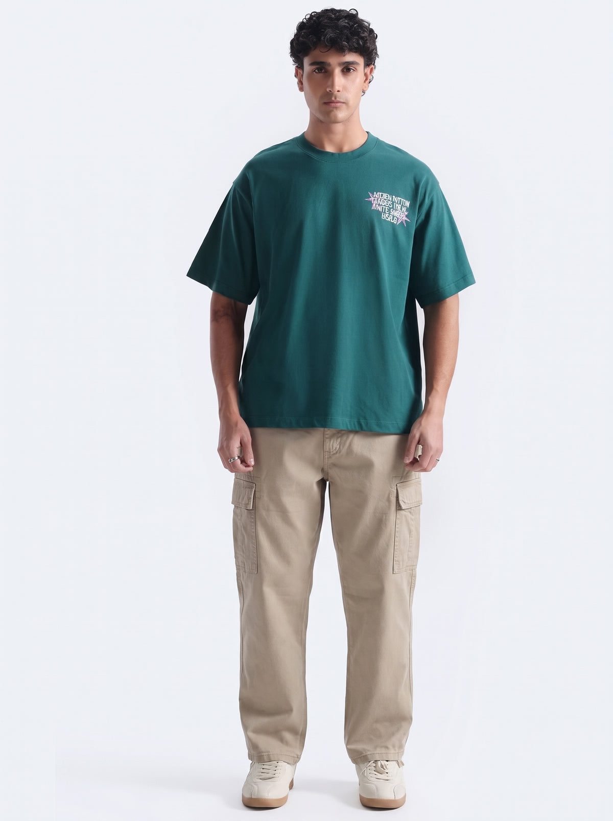 Men Relax Fit Cargo Trouser Beige | Khaki