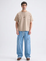 Men’s Cargo Jeans – Baggy Fit | Sky Blue
