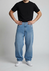 DADA SUPREME FREEDOM - Relaxed Fit Baggy Jeans - Mid Blue | Export