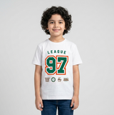 Boy League 97 Athletic Graphic T-Shirt - White