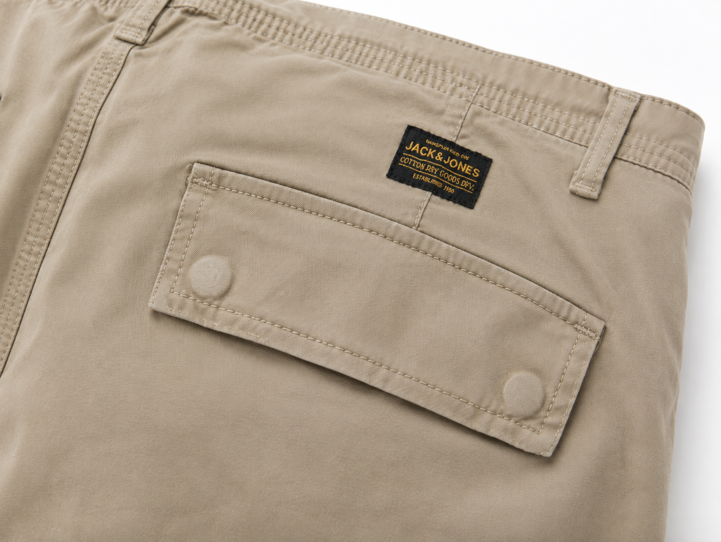 Jack & Jones Men Relax Fit Cargo Trouser Beige / Khaki